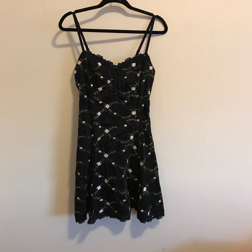 Betsey Johnson embroidered floral dress